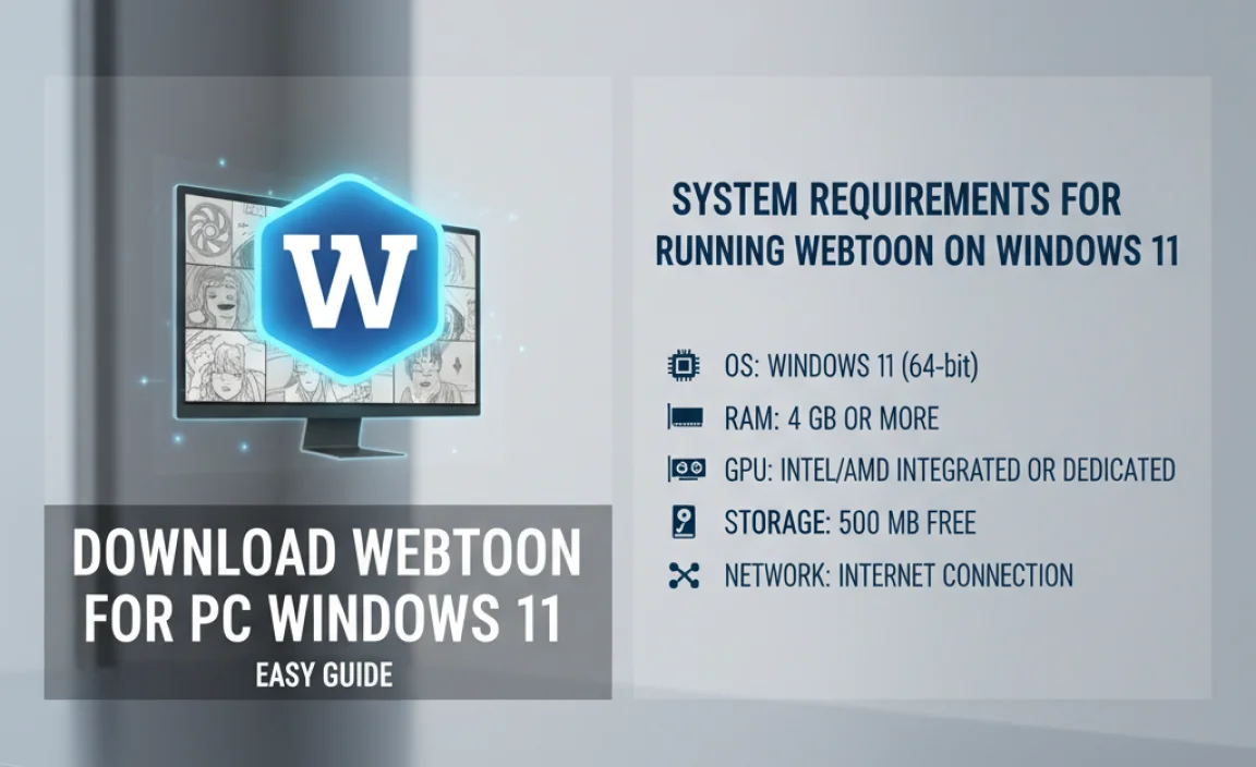 System Requirements for Running Webtoon on Windows 11
