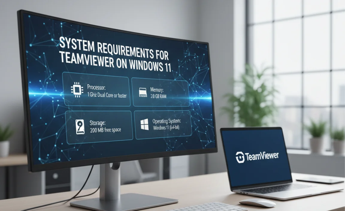 System Requirements for TeamViewer on Windows 11