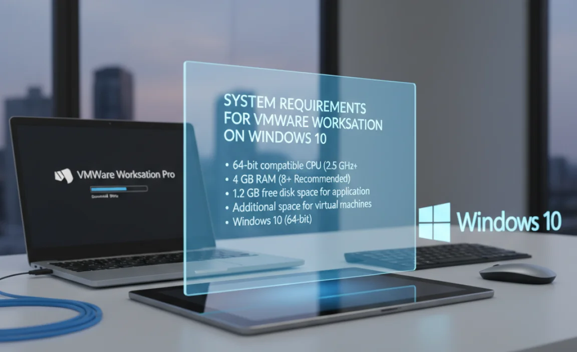 System Requirements for VMware Workstation on Windows 10