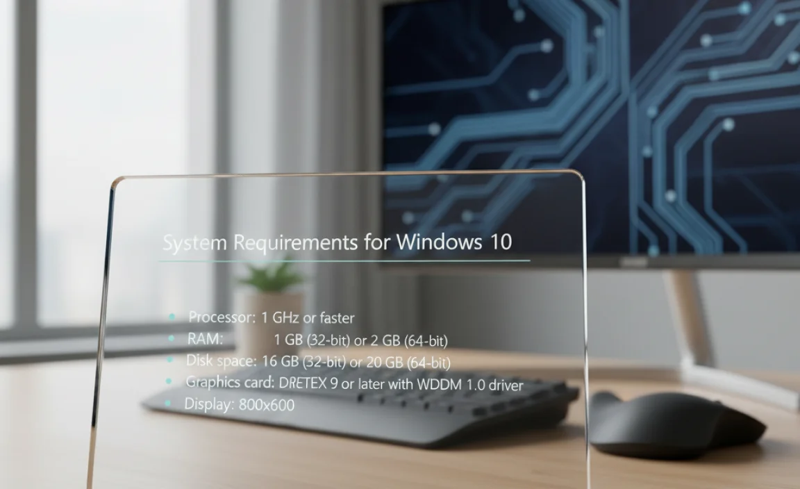 System Requirements for Windows 10