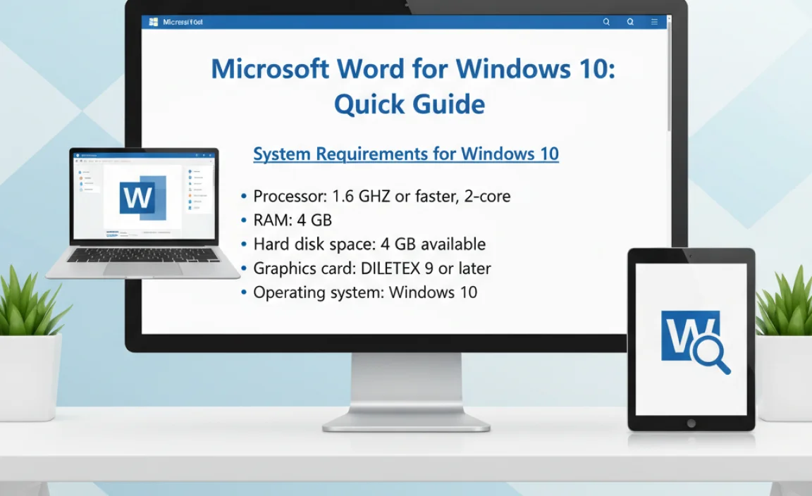 System Requirements for Windows 10