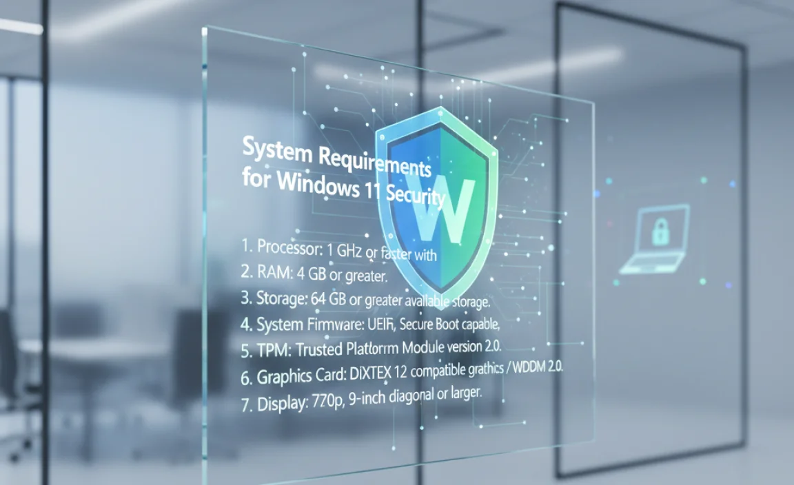 System Requirements for Windows 11 Security