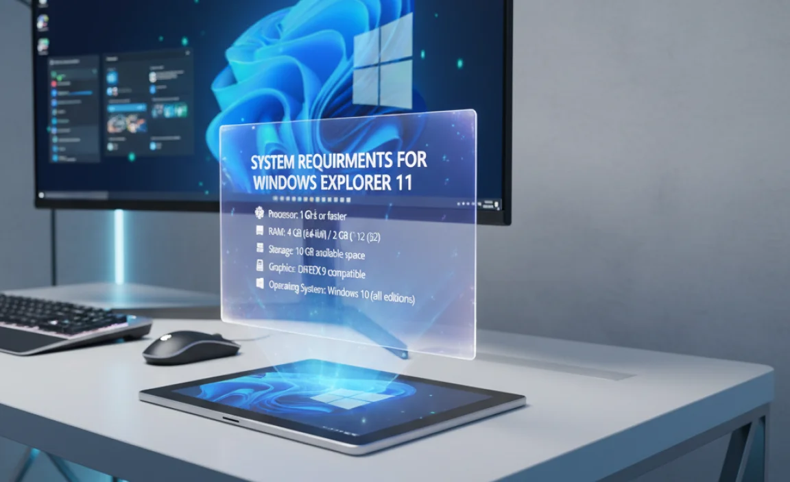 System Requirements for Windows Explorer 11