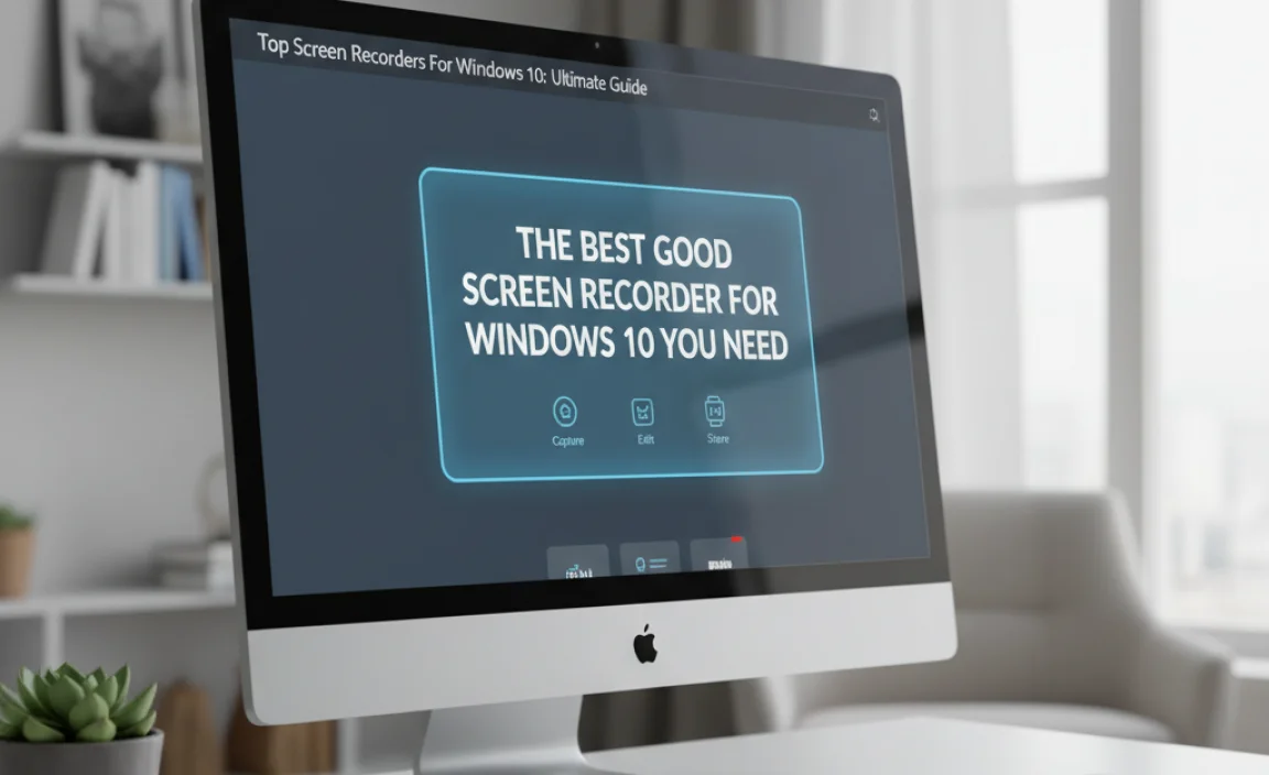 The Best Good Screen Recorder For Windows 10 You Need