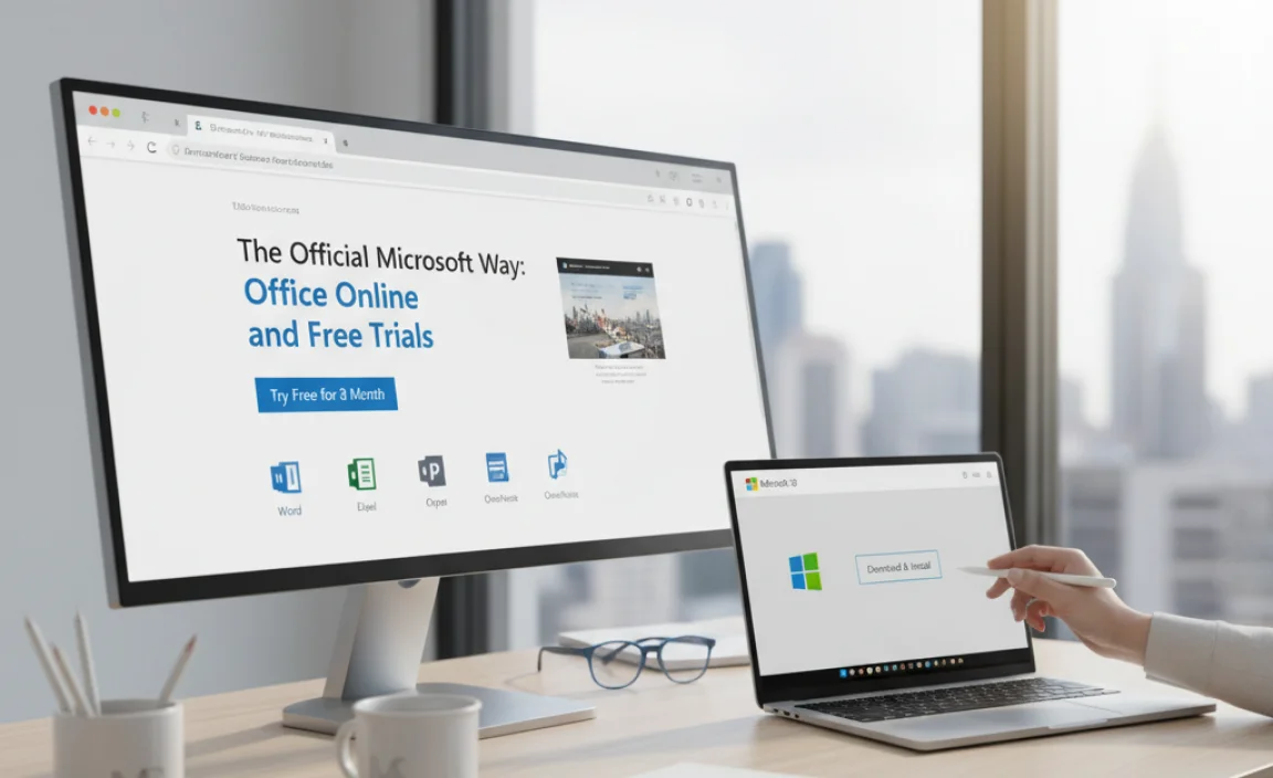 The Official Microsoft Way: Office Online and Free Trials
