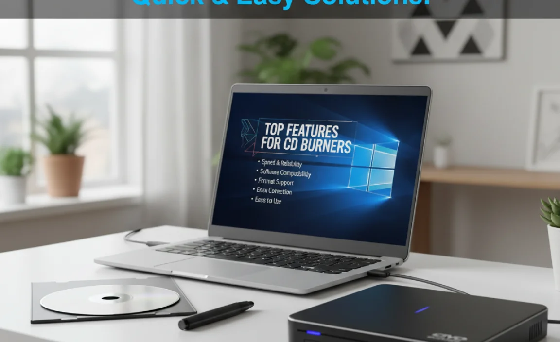 Top Features to Look for in a CD Burner for Windows 10