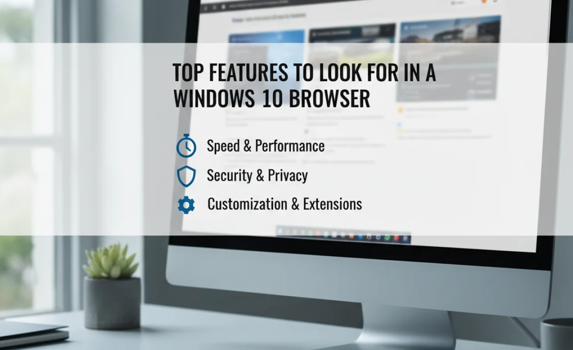 Top Features to Look for in a Windows 10 Browser
