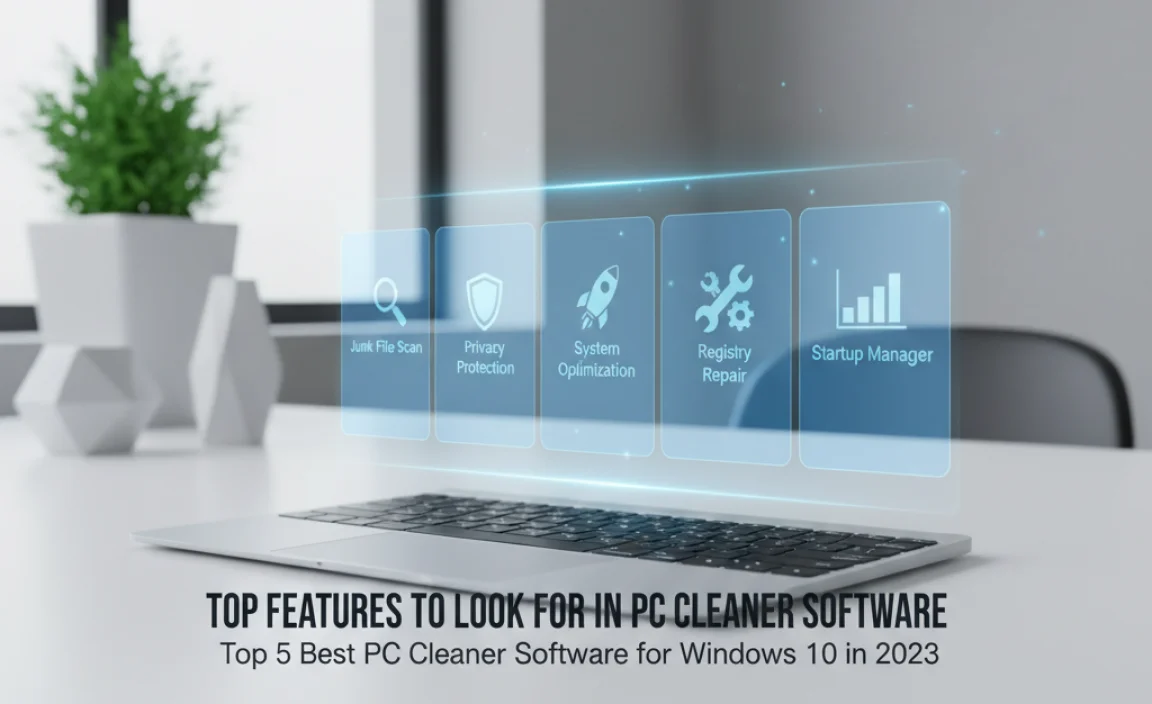 Top Features to Look for in PC Cleaner Software