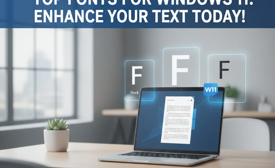 Top Fonts For Windows 11: Enhance Your Text Today!