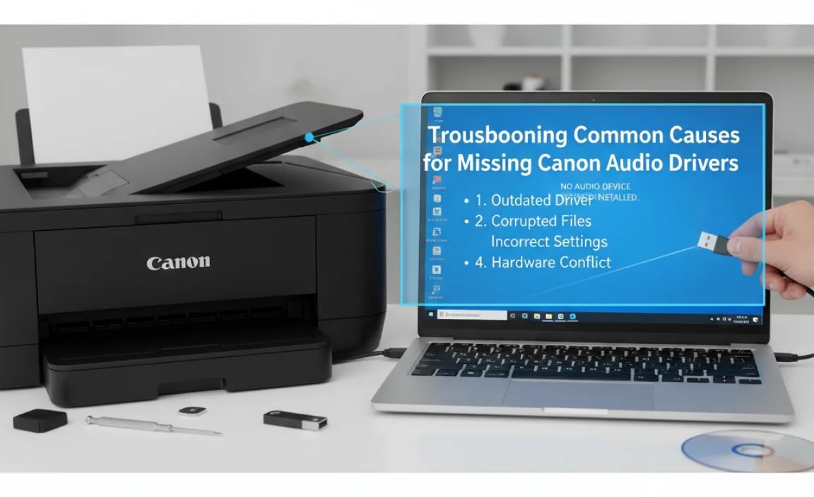 Troubleshooting Common Causes for Missing Canon Audio Drivers