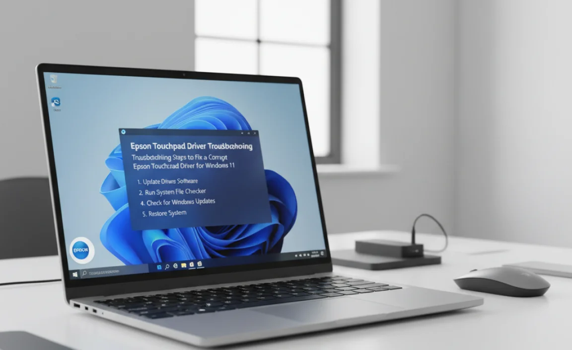 Troubleshooting Steps to Fix a Corrupt Epson Touchpad Driver for Windows 11