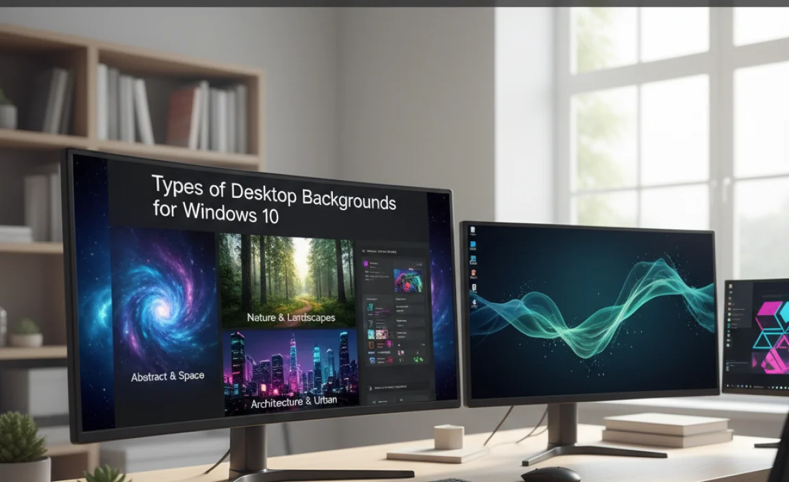 Types of Desktop Backgrounds for Windows 10