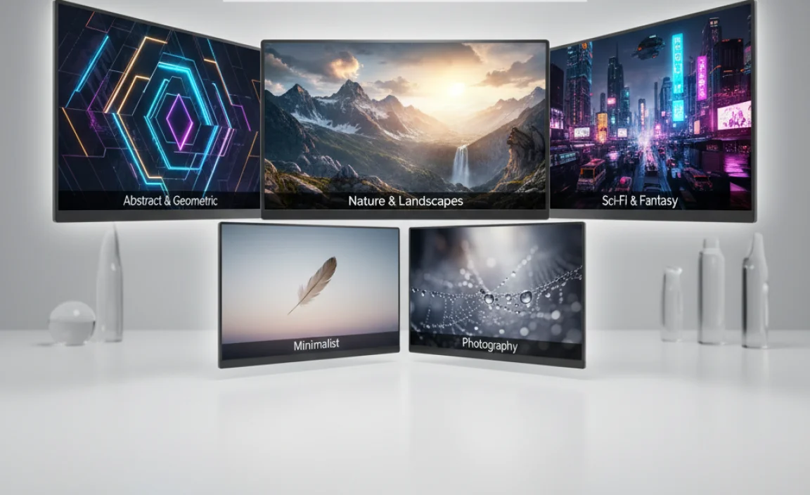 Types of Wallpapers Available for Windows 10