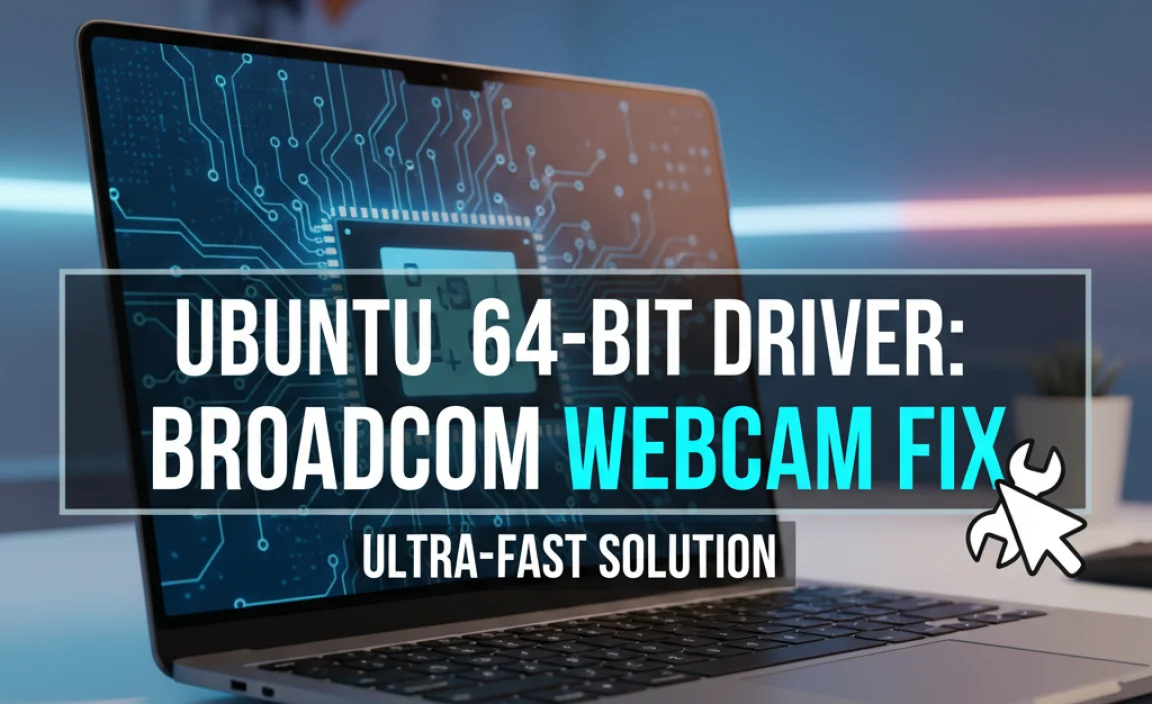 Ubuntu 64-bit Driver: Broadcom Webcam Fix