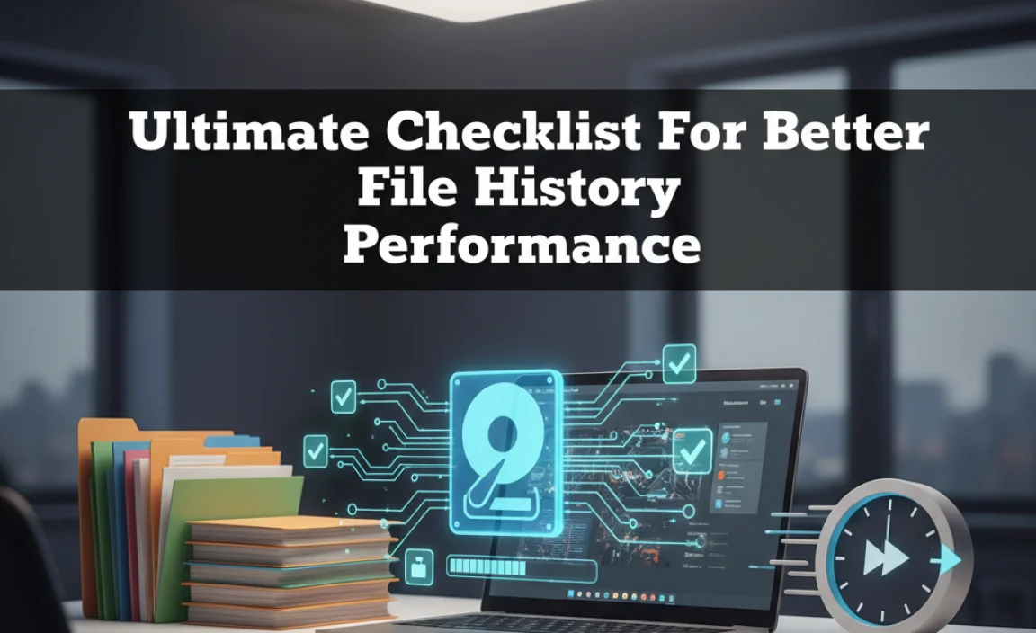 Ultimate Checklist For Better File History Performance