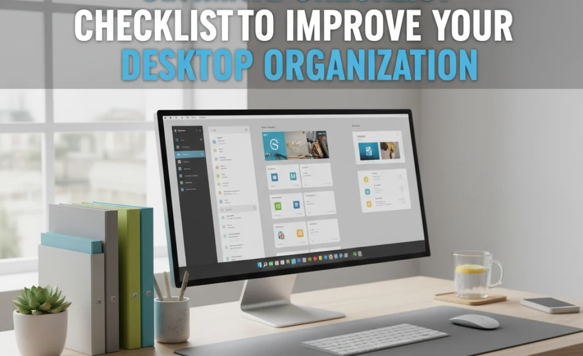 Ultimate Checklist To Improve Your Desktop Organization