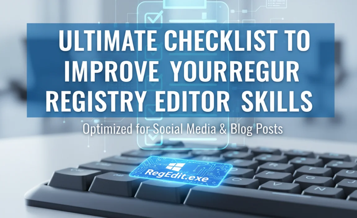 Ultimate Checklist To Improve Your Registry Editor Skills