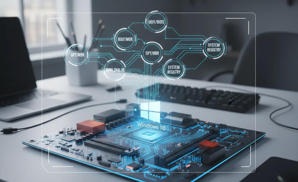 Understanding Boot Loader Components in Windows 10