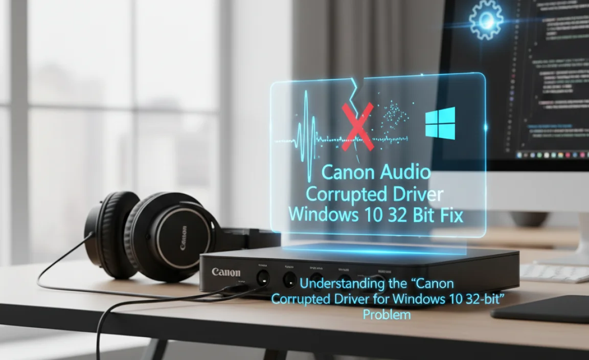 Understanding the “Canon Audio Corrupted Driver for Windows 10 32-bit” Problem