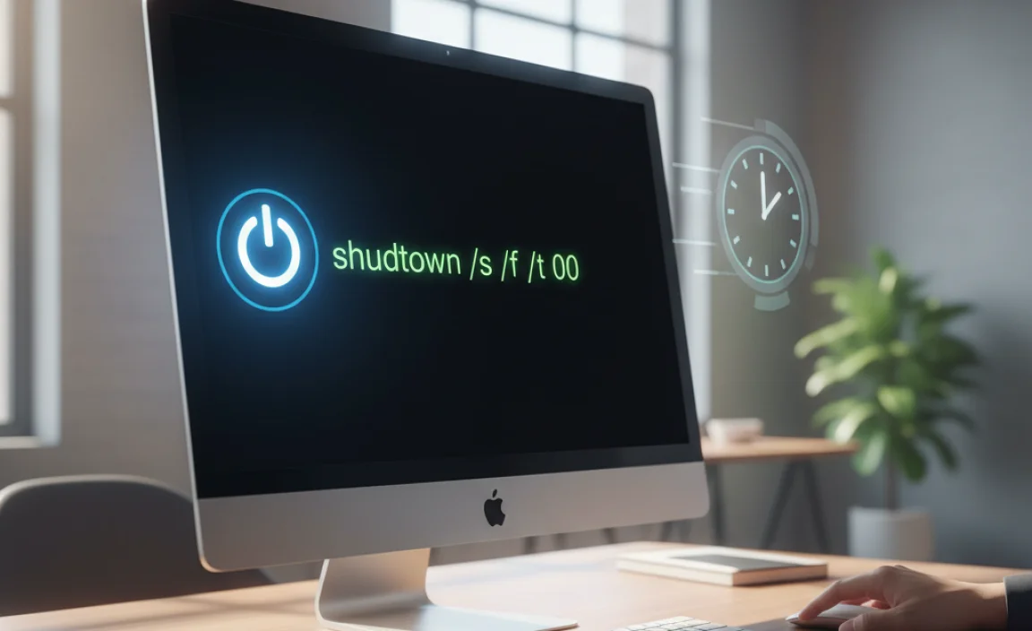 Using Command Prompt for Quick Shutdown