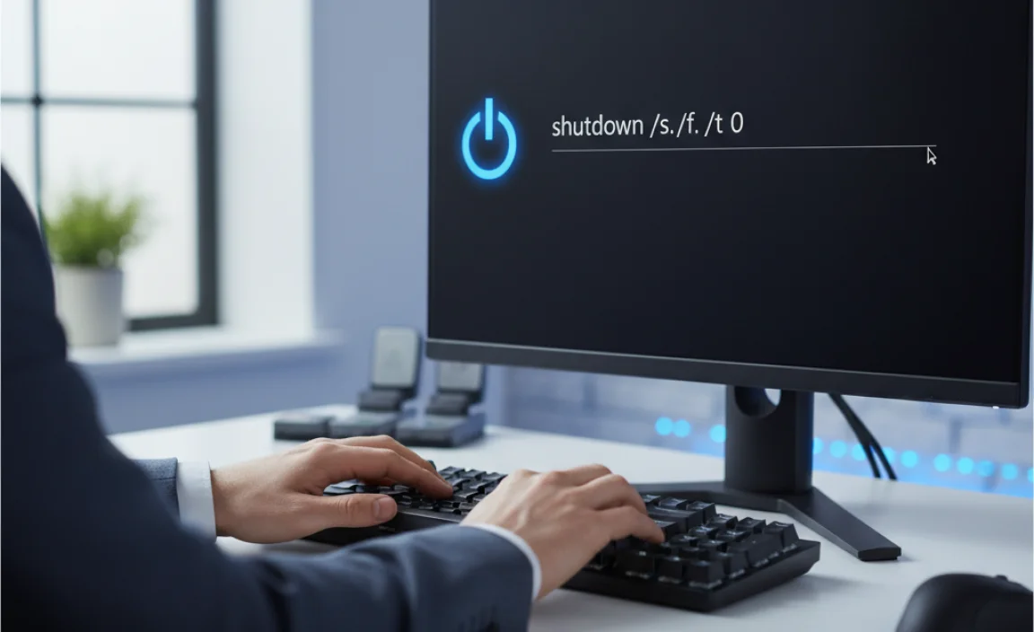 Using Command Prompt for Shutdown