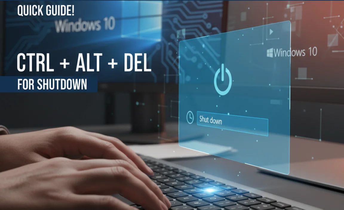 Using CTRL + ALT + DEL for Shutdown