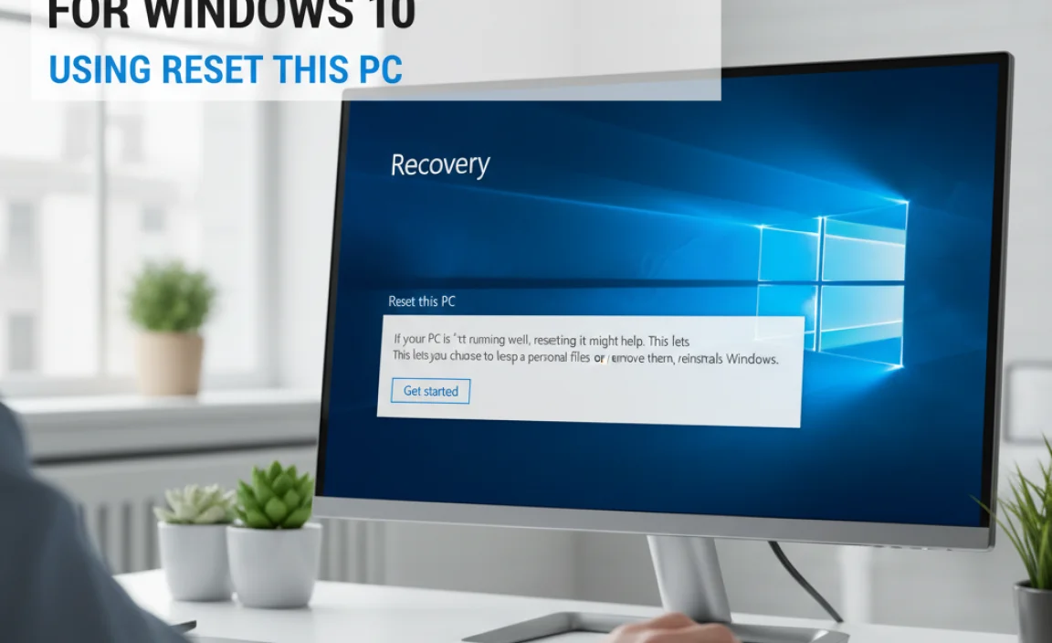 Using Reset This PC Feature