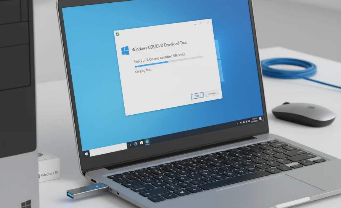 Using the Windows USB/DVD Download Tool