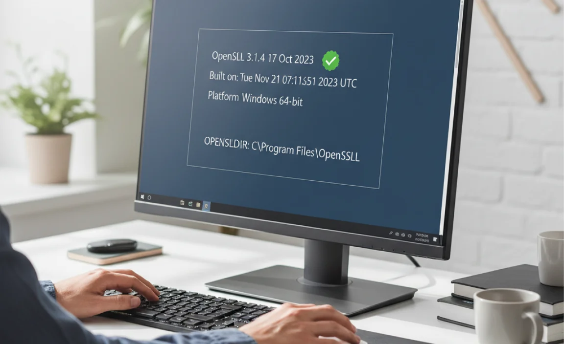 Verifying Your OpenSSL Windows Installation