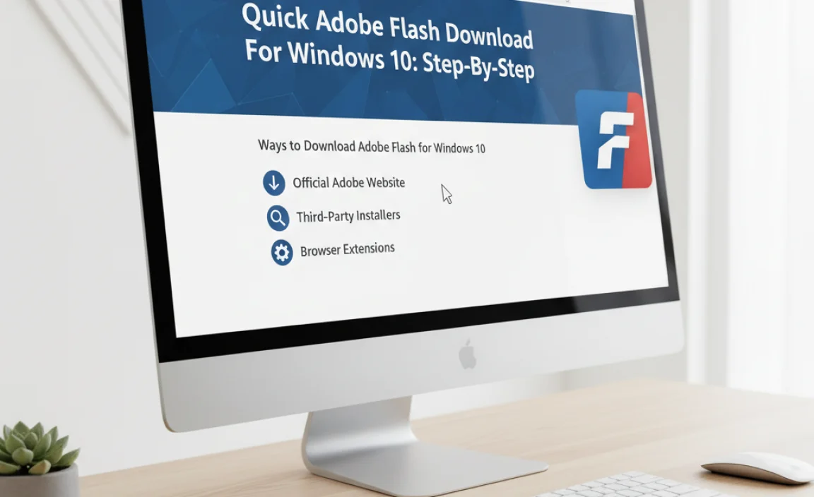 Ways to Download Adobe Flash for Windows 10