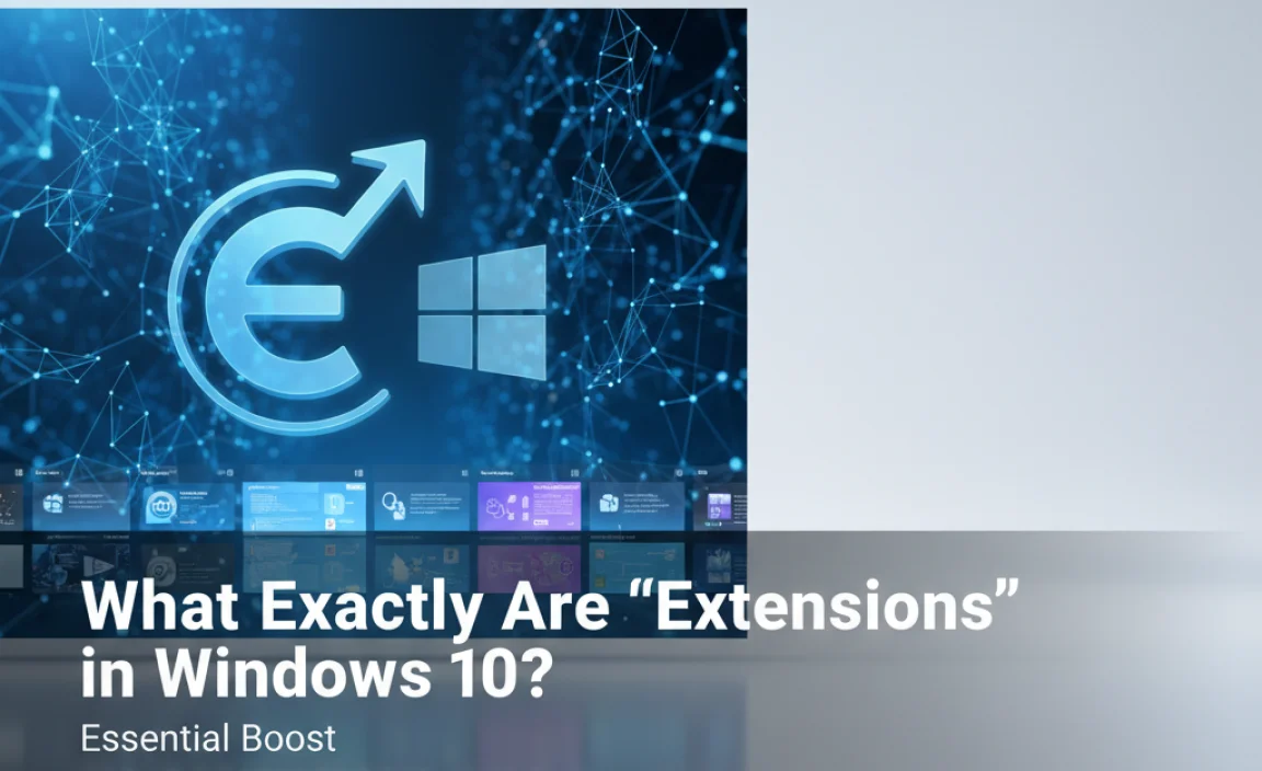 What Exactly Are &#8220;Extensions&#8221; in Windows 10?