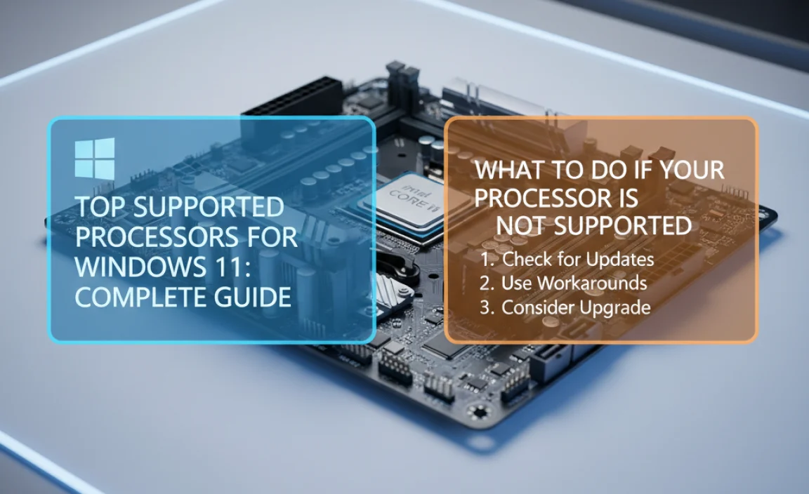 What to Do If Your Processor Is Not Supported