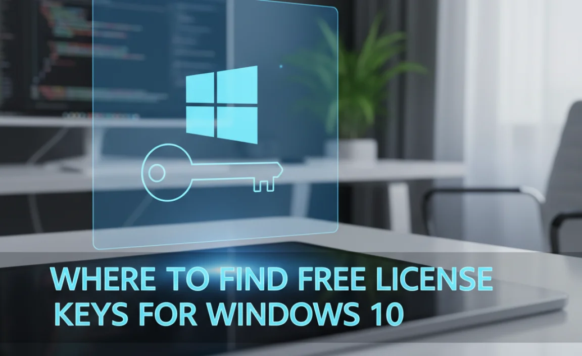 Where to Find Free License Keys for Windows 10