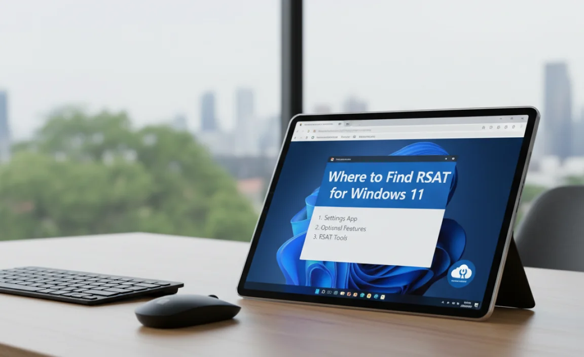Where to Find RSAT for Windows 11