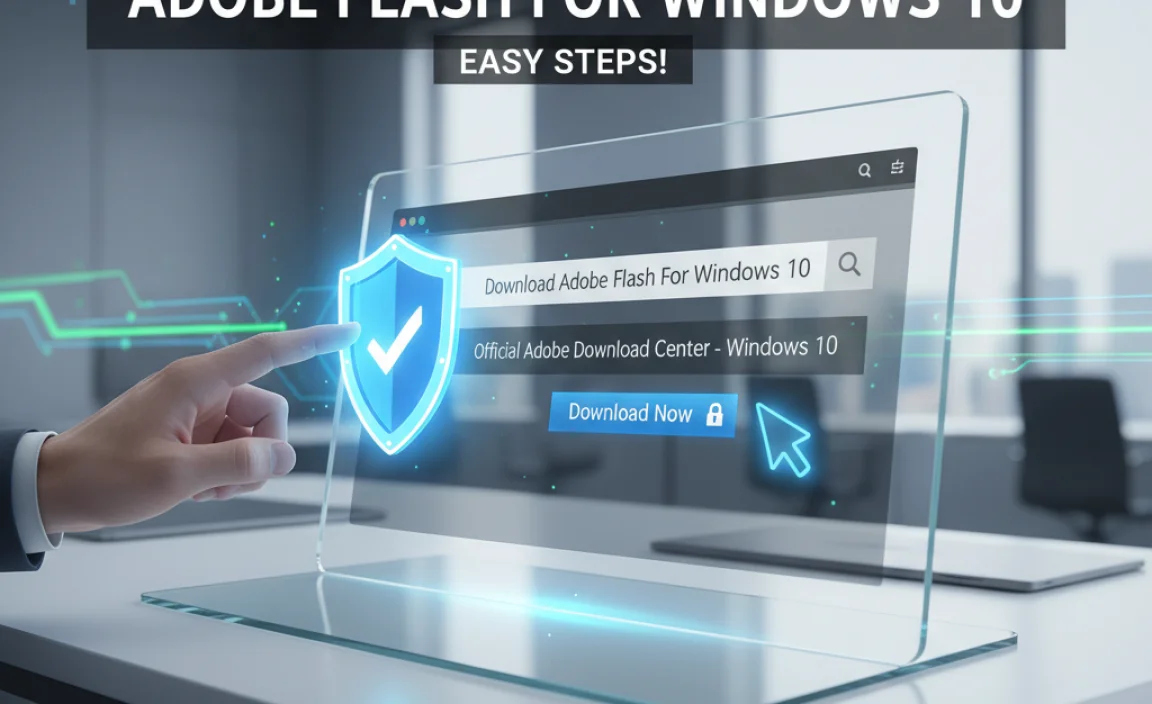 Where to Safely Download Adobe Flash for Windows 10