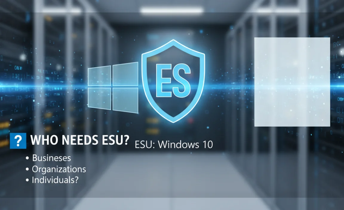 Who Needs Extended Security Updates for Windows 10?