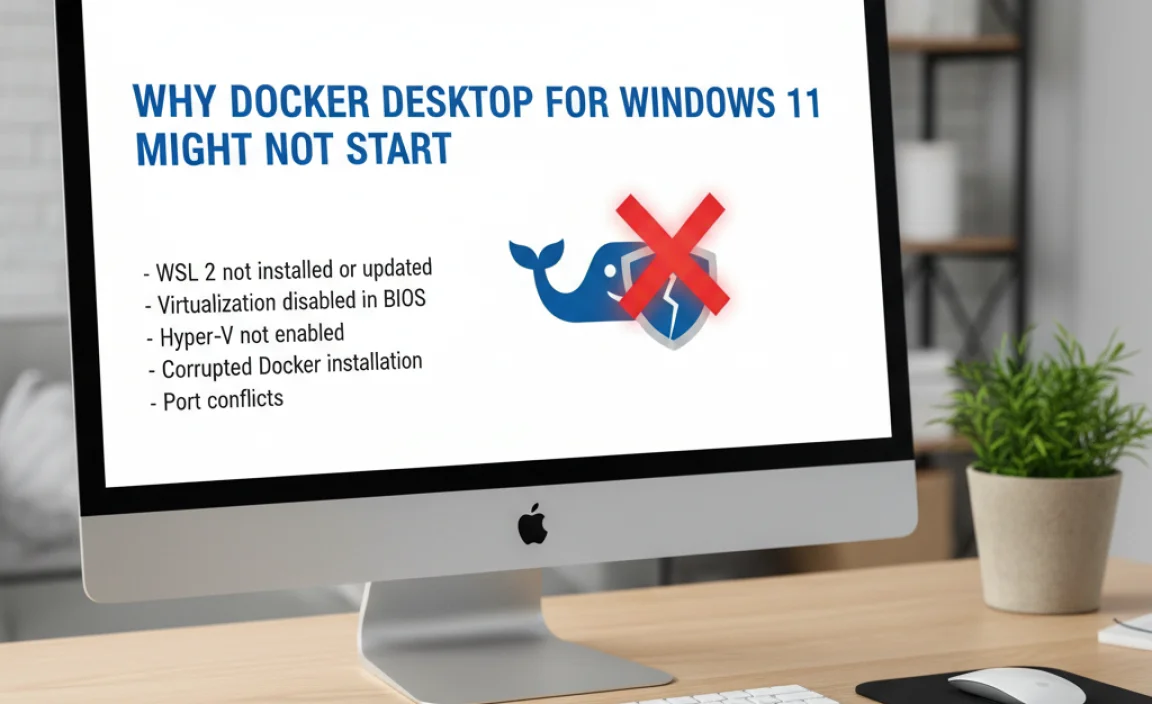 Why Docker Desktop for Windows 11 Might Not Start