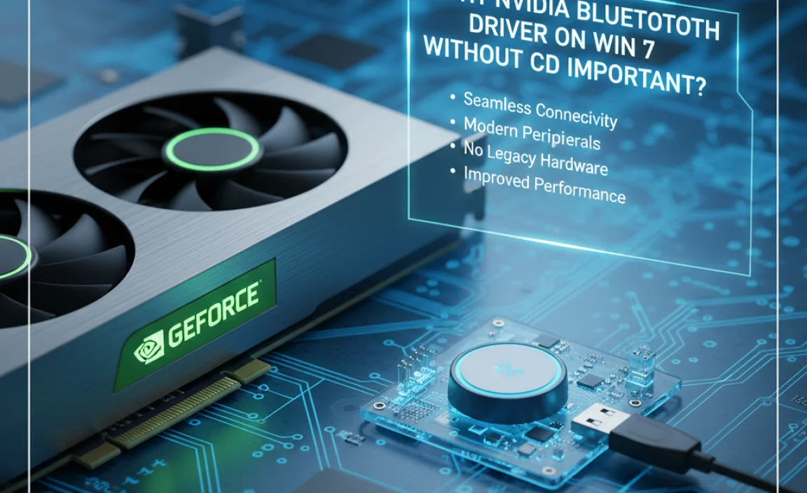 Why nvidia bluetooth install driver for windows 7 without cd is Important?