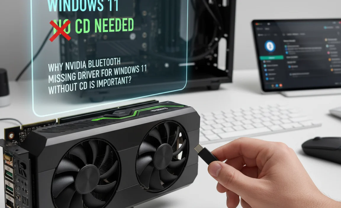 Why nvidia bluetooth missing driver for windows 11 without cd is Important?