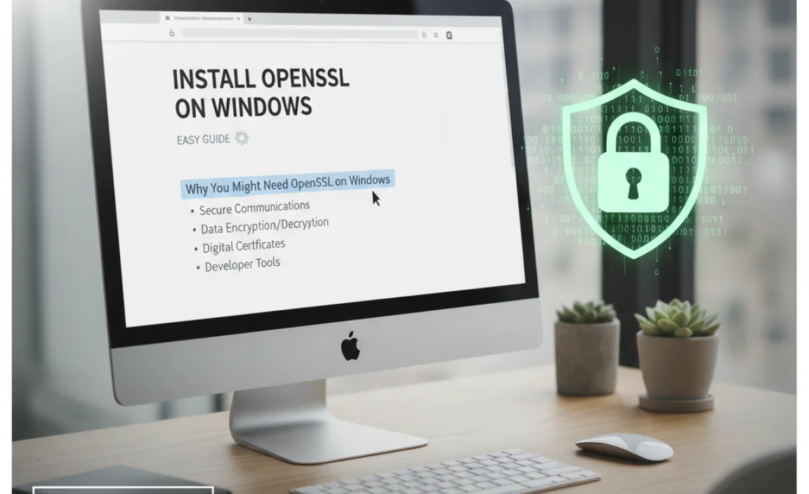 Why You Might Need OpenSSL on Windows