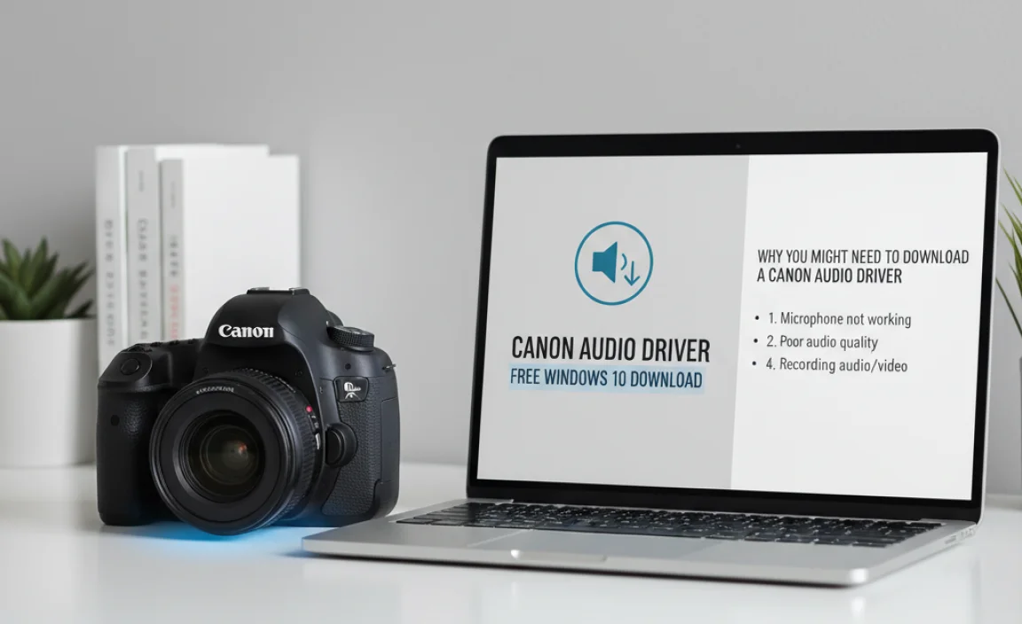 Why You Might Need to Download a Canon Audio Driver