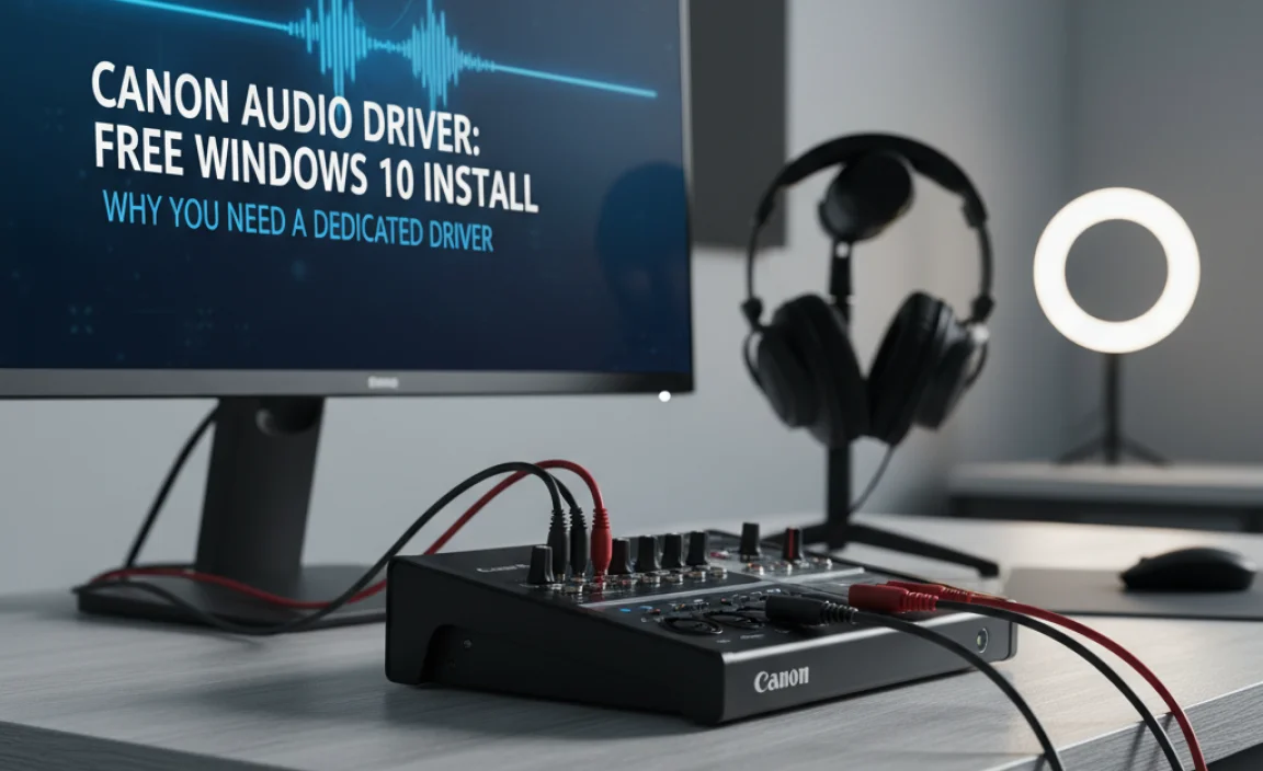 Why You Need a Dedicated Canon Audio Driver