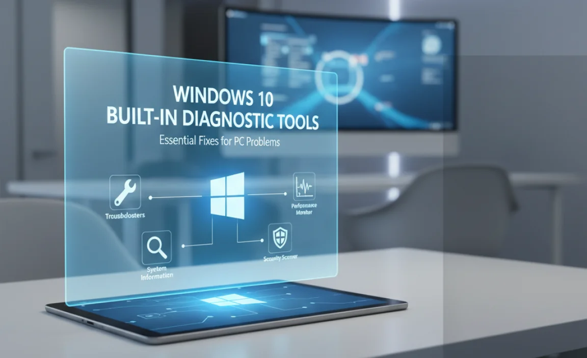 Windows 10 Built-in Diagnostic Tools