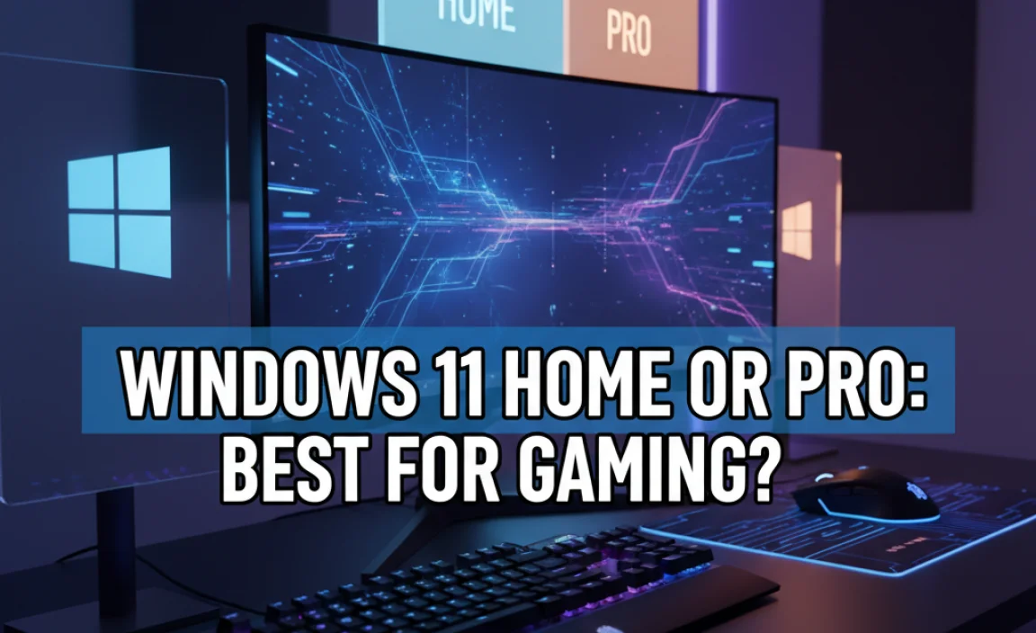 Windows 11 Home Or Pro: Best For Gaming?