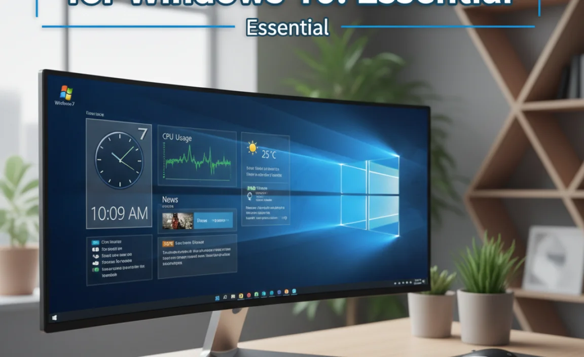 Windows 7 Gadgets for Windows 10: Essential