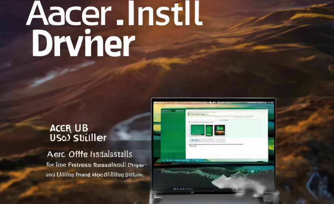 Acer Usb Install Driver For Macos: Offline Installer Guide
