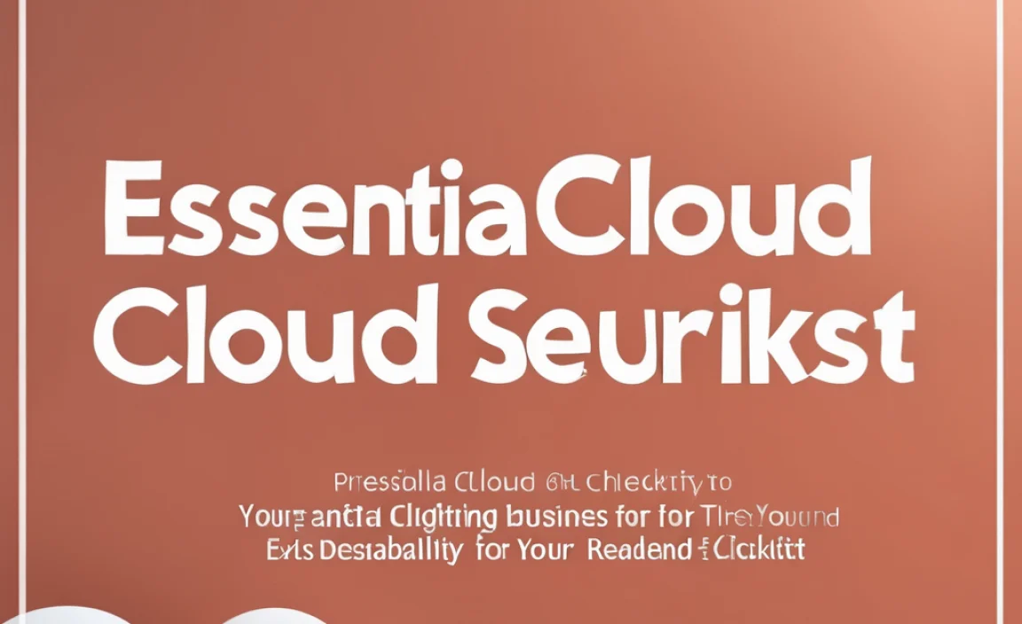 Essential Cloud Security Checklist For Your Business