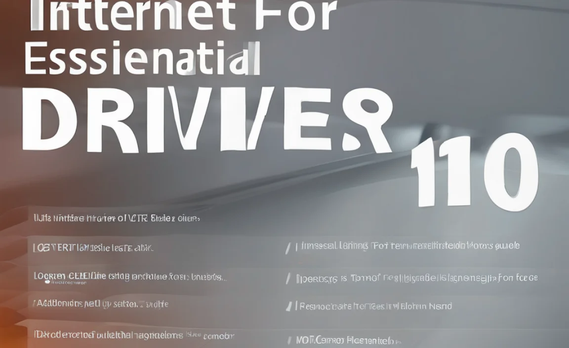 Internet Drivers For Windows 10: Essential Guide