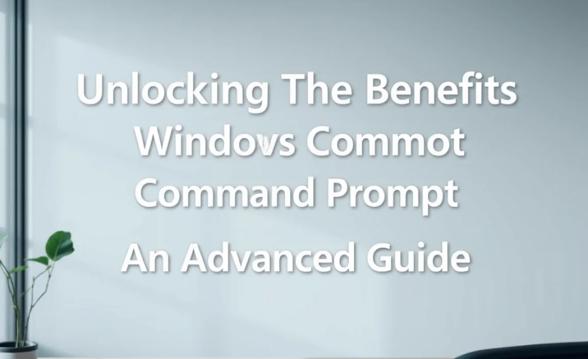 Unlocking The Benefits Of Windows Command Prompt: Advanced Guide - wingeek