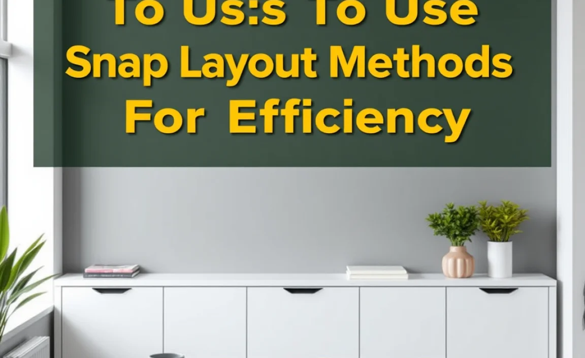 Essential Ways To Use Snap Layout Methods For Efficiency - wingeek
